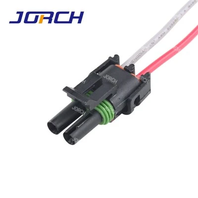 2 Pin Pecyn Tywydd Cysylltydd Gwrth-ddŵr Benyw Tŵr Awto Wire Harness Connector 12015792 DJ3021Y-2.5-21