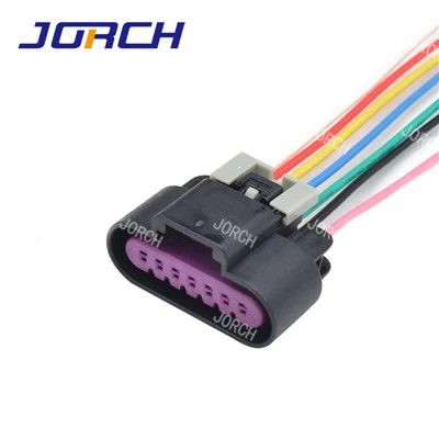 Soced Plygiau Cysylltydd Harnais Wire Auto 7 Pin Cyfres Auto 1.5mm Benyw DJ7075D-1.5-21